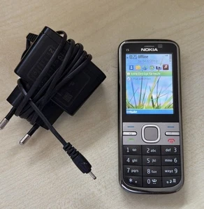 Nokia C5-00 (RM-745) Schwarz Geprüft, Händler, Volle Funktion Garantie Komplett - Afbeelding 1 van 2