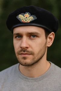 Men Womens Black Mix Wool Military Force Army Marine French Artist Hat Cap Beret - Picture 1 of 15