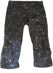 Lululemon Damen Caprihose sportlich schwarz geometrisches Muster Größe 8? - Bild 1 von 3
