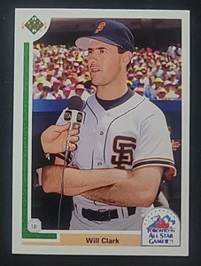 1991 UPPER DECK WILL CLARK ALL-STAR GAME # 92F PRE-OWNED - Picture 1 of 2
