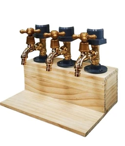 Whiskey Dispenser Durable Lightweight Wooden Fathers Day Wine Liquor Drink - Picture 1 of 6