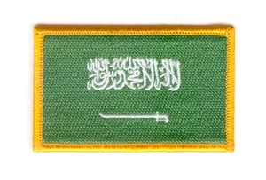 PATCH ECUSSON BRODE DRAPEAU ARABIE SAOUDITE INSIGNE THERMOCOLLANT NEUF - Bild 1 von 1
