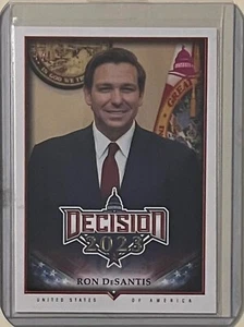 RON DESANTIS #/D 1/4 2023 DECISIÓN TARJETA POLÍTICA GOBERNADOR FLORIDA - Imagen 1 de 2