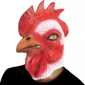 Máscara de gallo PartyHop animal látex cabeza completa máscaras realistas pollo elegante... - Imagen 1 de 8