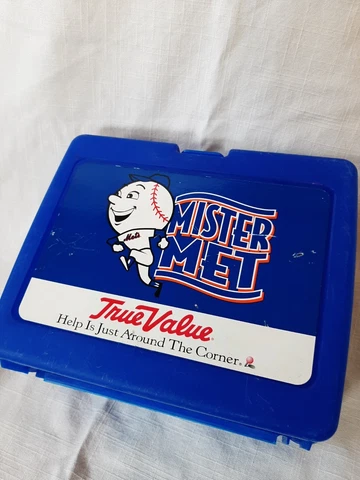Mr. Met Lunchbox New York Mets Stadium Give Away True Value Souvenir Vintage Cover