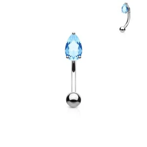 Piercing arcade zircon larme turquoise - Picture 1 of 1
