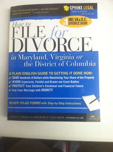 How to File for Divorce In MD, VA & DC By Sphinx Legal - Excellent Condition - Imagen 1 de 3