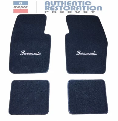Floor Mats 80/20 Loop Cater 1964-74 Plymouth Barracuda Embroidered Mopar - Image 1 of 4