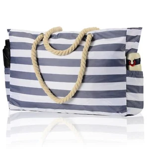 Beach Bags Women Extra Large Family Waterproof Sandproof Tote Zipper Pockets - Picture 1 of 7