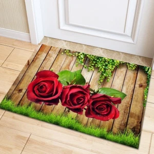 Into The Door Printing Floor Mat Door Mat 40x60cm Velvet Bathroom Non-slip Carpe - Picture 1 of 38