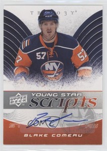 2008-09 Upper Deck Trilogy Young Star Scripts Blake Comeau #YS-BC Auto