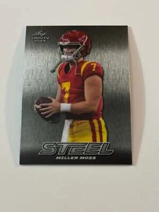 2023 Leaf Trinity Football Mega Box Stahl silber Sterne #59 Miller Moos - Bild 1 von 2