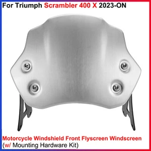 For Triumph Scrambler 400 X 2023-ON, 1 Set Windshield Front Flyscreen Windscreen - Picture 1 of 19