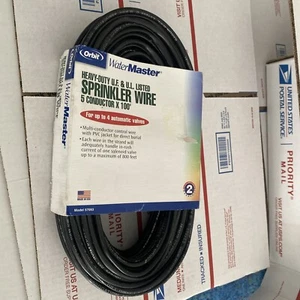 Orbit 5 Conductor x 100 ft UF/UL Sprinkler Wire, Up To Four Automatic Valves - Picture 1 of 3