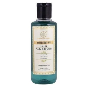 Low Cost Khadi Natural Amla & Brahmi Hair Oil 210 ml Ayurvedic Long Strong - Picture 1 of 1