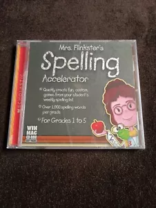 TOPICS MRS. FLINKSTER'S SPELLING ACCELERATOR FOR GRADES 1-5 (WIN MAC CD ROM) NEW - Picture 1 of 2