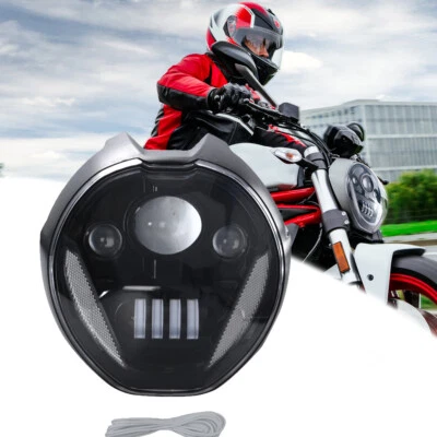 LED Headlight With Turn Signal For Ducati Monster 797 821 1200 Headlamp DRL - Image 1 of 4