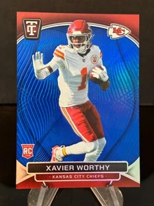2024 Panini Totally Certified Xavier Worthy Mirror Blue /149 Rookie RC - Picture 1 of 2