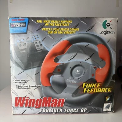 Logitech WingMan Formula Force GP USB Force Computer Lenkrad Pedale Spiel - Bild 1 von 4