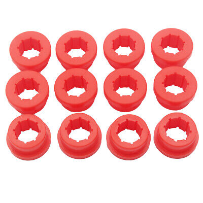 12PCS Polyurethane Lower Control Arm Rear Camber Kit Replacement Bushings Red • 11.05€