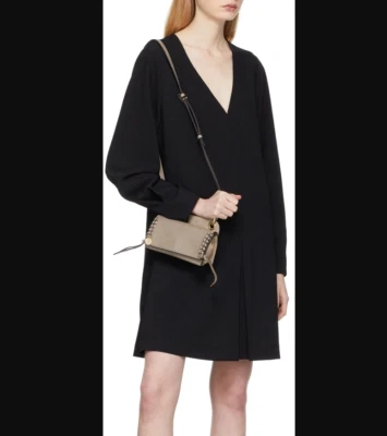 Bolsa de ombro See by Chloé Tilda Clutch/couro cinza acastanhado MSRP $ 375 - Imagem 1 de 4