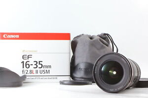 [Near MINT in BOX ] Canon EF 16-35mm f/2.8 L II USM Zoom Lens w/ Hood From JAPAN