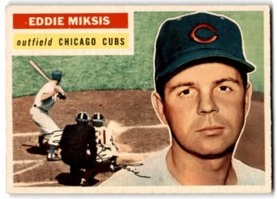1956 Topps Eddie Miksis Cubs #285 - Image 1 of 2