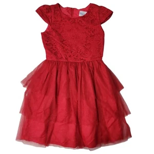 NEW Rare Editions Girls Special Holiday Occasion Dress Red Glitter XL (14/16) - Picture 1 of 2