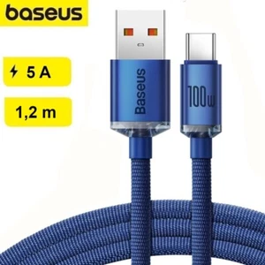 Baseus kabel szybkiego ładowania USB typ C 100W kabel do transmisji danych USB C kabel do Samsung 1,2m - Zdjęcie 1 z 9