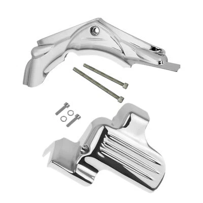 Cubierta lateral de base de cilindro cromada y cubierta de arranque para Harley Road Glide King 07-16 Foto 1 de 4