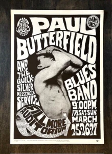 Second Printing MINT FAMILY DOG FDD3 Poster PAUL BUTTERFIELD Avalon 3/25/66 - Picture 1 of 6