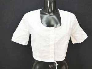 Gr.42 Dirndlbluse weiß Bluse für Dirndl Werkstätte Beurle mit Spitze B10257 - Bild 1 von 4