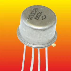 LOTE DE 2 TRANSISTORES FET N CANAL CHAPADOS EN ORO SOVIÉTICOS 0,3W 33mA ~2N5397 - Imagen 1 de 3