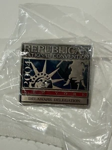 Convención Nacional Republicana RNC 2004 - Prendedor de solapa delegación de Delaware - Imagen 1 de 2