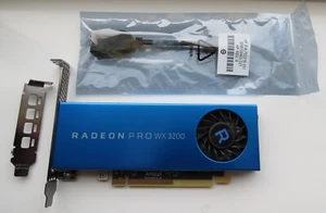 AMD Radeon Pro WX 3200 4GB GDDR5 *tested working with LP bracket DP adapter* - Picture 1 of 9