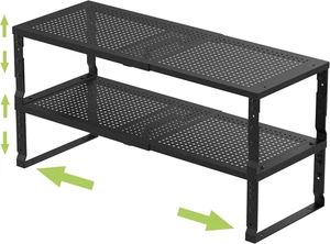 Expandable Adjustable Stackable Kitchen Organizer, Spice Rack,Metal Pantry Stora - Picture 1 of 6