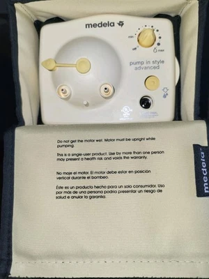 Extractor de leche eléctrico doble avanzado con estilo Medela con accesorios - FUNCIONA Foto 1 de 4