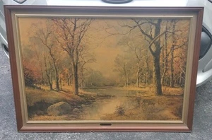 Robert Wood “October Morn” 1956 Signed~Framed~Vintage *READ* - Picture 1 of 17