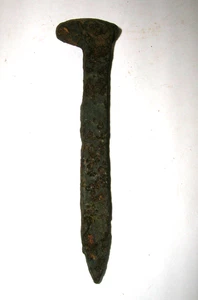 Vintage Rusty Iron Railroad Spike Nail 6” Crafts Rustic Home Decor Antique - Picture 1 of 3