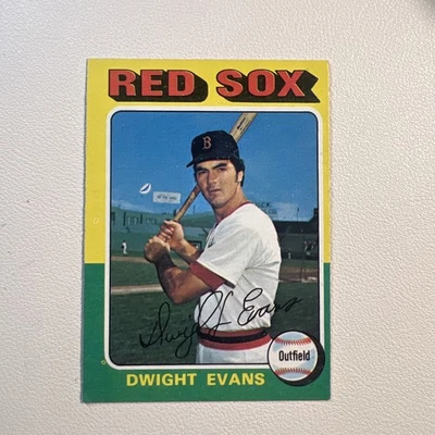1975 Topps #255 Dwight Evans Boston Red Sox - Image 1 of 3