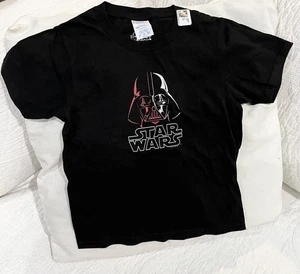 Star Wars T Shirt jr Child XS Black Short Sleeve Cotton Port Co. - Picture 1 of 3