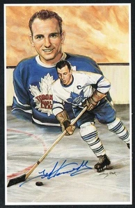 1992-96 Legends of Hockey HOF Series, Set: 00992, #65, Ted Kennedy, Signed - Picture 1 of 4