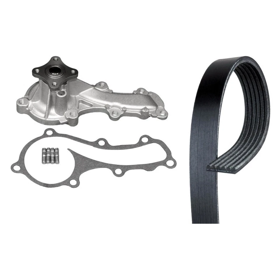 For Nissan Sentra 02-06 Engine Coolant Water Pump and Serpentine Belt Kit Foto 1 de 2
