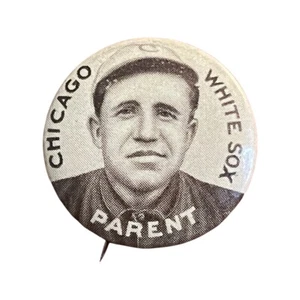 J8I 1910-12 Sweet Caporal Baseball Pin: Fred Parent - Chicago White Sox -Pinback - Picture 1 of 2