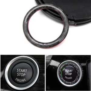 For Bmw 3 Series E90 E92 E93 Z4 Carbon Fiber Engine Start Stop Button Cover Trim - Picture 1 of 7