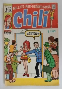 15¢ CHILI #16 1970 Stan Lee "Full Car" Inuendo ETÀ DEL BRONZO fumetto Marvel!!! - Foto 1 di 12