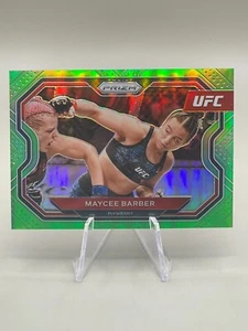 MAYCEE BARBER - 2021 Panini Prizm UFC (NEON GREEN REFRACTOR SERIAL #61/75) - Picture 1 of 7