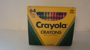Vintage 1994 Crayola Crayons Smith & Binney Sharpener Box of 64 w/ Indian Red