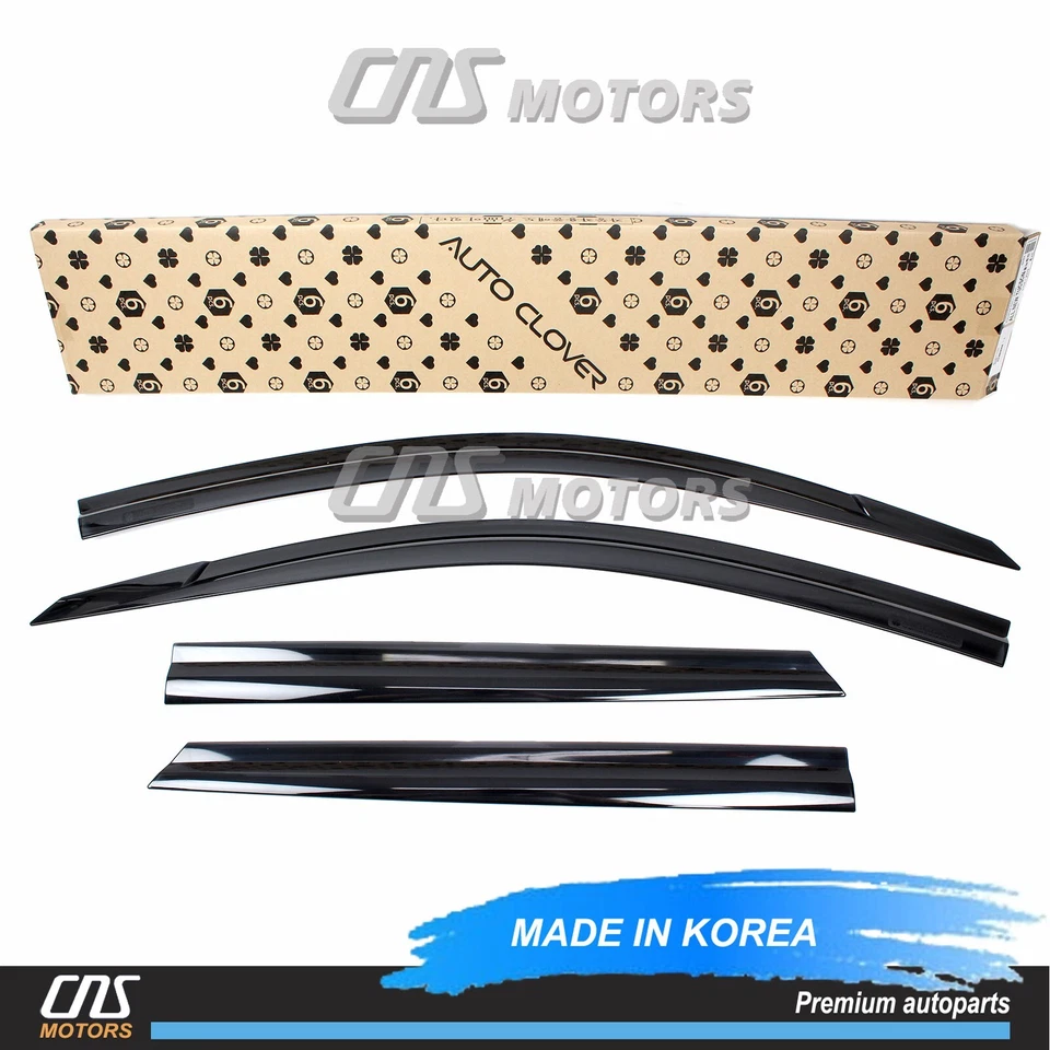 Smoked Window Sun Vent Visor Rain Guards 4pcs for 2016-2021 Hyundai Tucson Foto 1 de 4