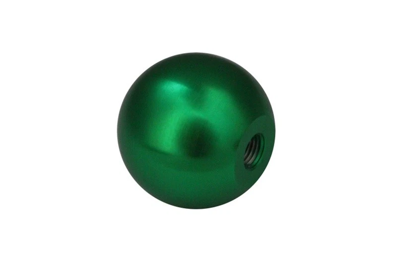 SUBARU FORESTER AUTO BILLET GREEN ROUND SHIFT KNOB 2003 03 - 2014 14 - Image 1 of 1